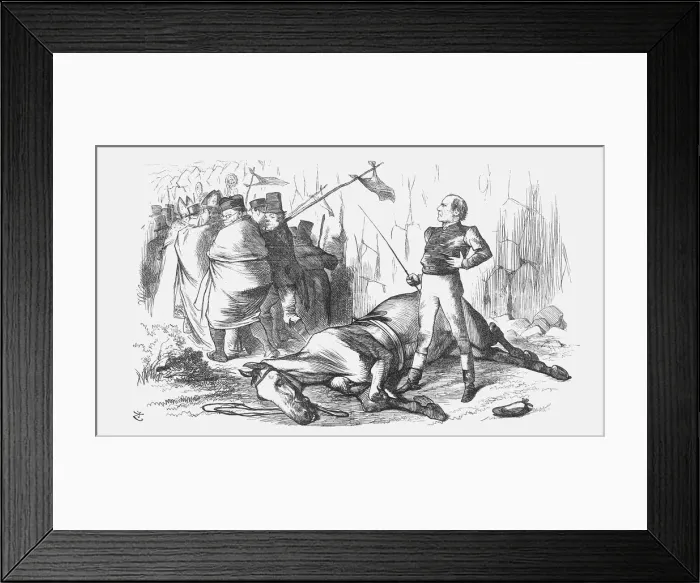 Framed Print : Come a Cropper!, 1873. Artist: Joseph Swain Framed Print : Come a Cropper!, 1873. Artist: Joseph Swain