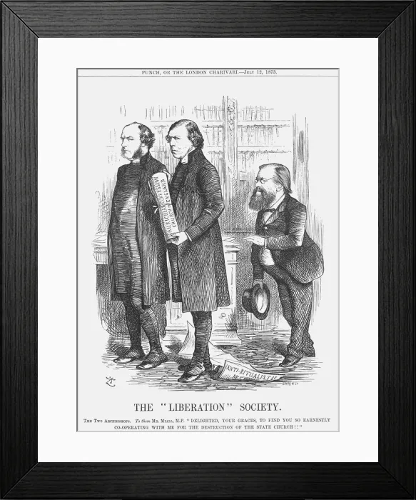 Framed Print : The Liberation Society, 1873. Artist: Joseph Swain Framed Print : The Liberation Society, 1873. Artist: Joseph Swain