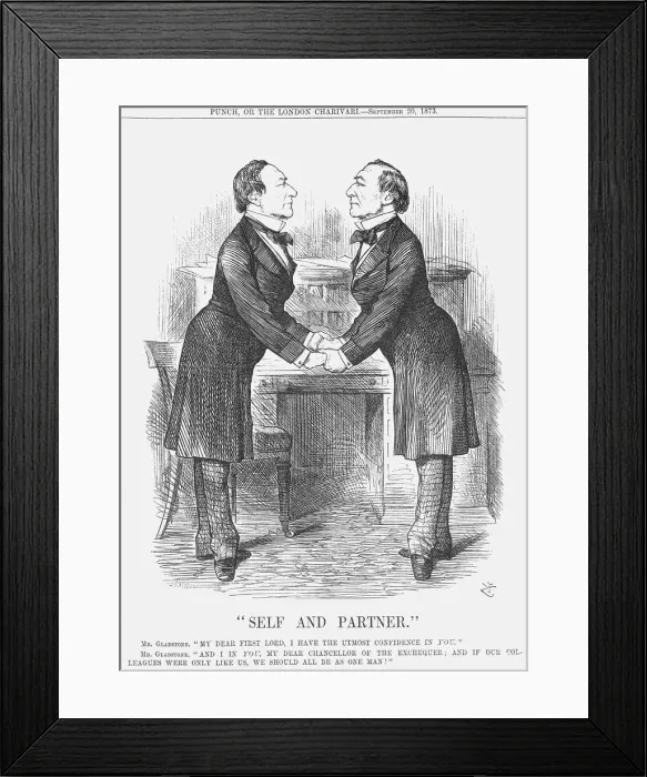 Framed Print : Self and Partner, 1873. Artist: Joseph Swain Framed Print : Self and Partner, 1873. Artist: Joseph Swain