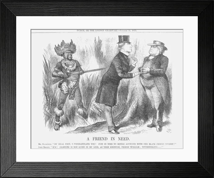 Framed Print : A Friend in Need, 1873. Artist: Joseph Swain Framed Print : A Friend in Need, 1873. Artist: Joseph Swain