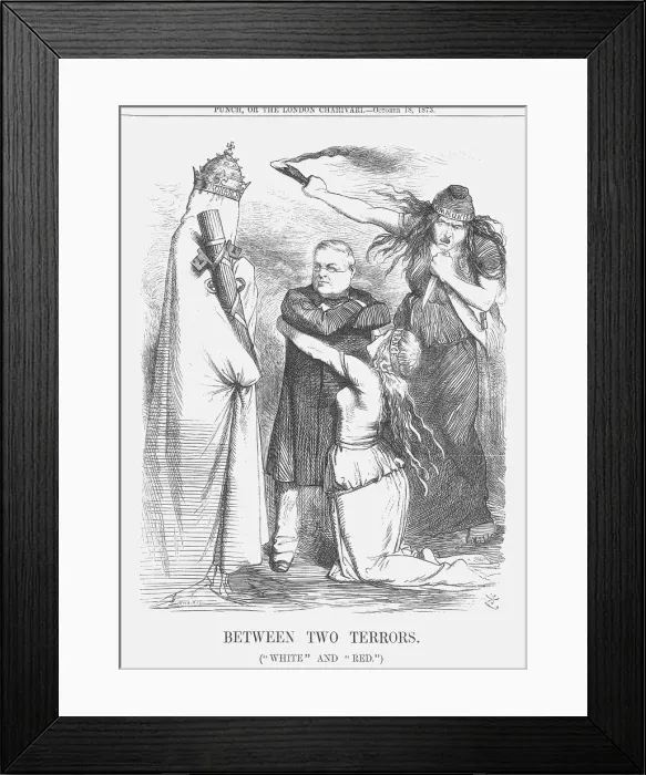 Framed Print : Between Two Terrors, 1873. Artist: Joseph Swain Framed Print : Between Two Terrors, 1873. Artist: Joseph Swain