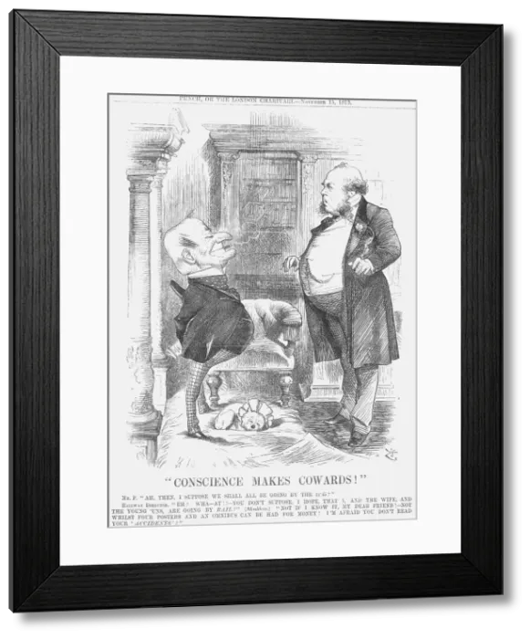 Framed Print : Conscience makes Cowards!, 1873. Artist: Joseph Swain Framed Print : Conscience makes Cowards!, 1873. Artist: Joseph Swain
