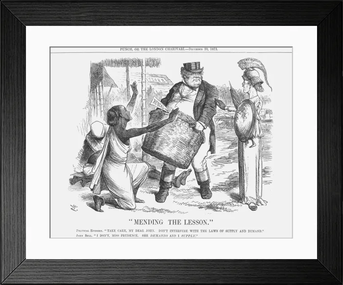 Framed Print : Mending the Lesson, 1873. Artist: Joseph Swain Framed Print : Mending the Lesson, 1873. Artist: Joseph Swain