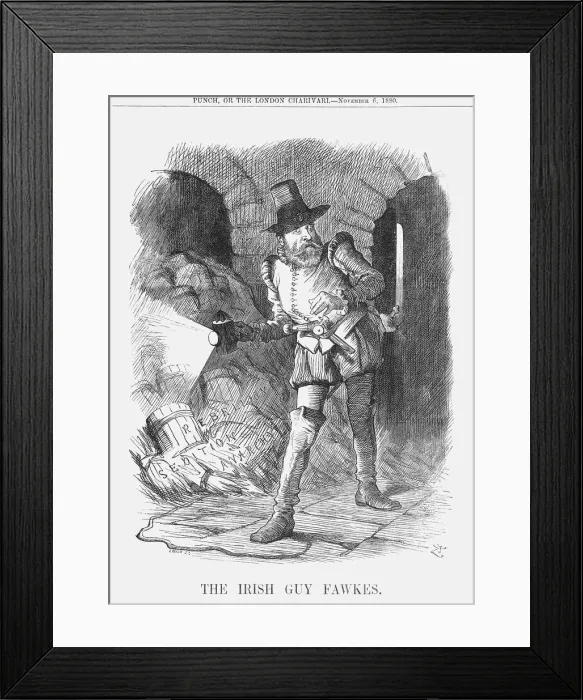Framed Print : The Irish Guy Fawkes, 1880. Artist: Joseph Swain Framed Print : The Irish Guy Fawkes, 1880. Artist: Joseph Swain