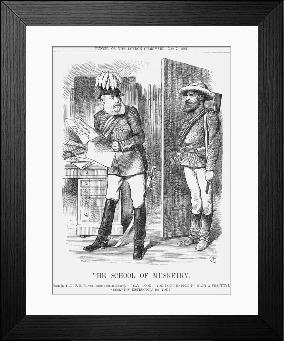 Framed Print : The School of Musketry, 1881. Artist: Joseph Swain Framed Print : The School of Musketry, 1881. Artist: Joseph Swain