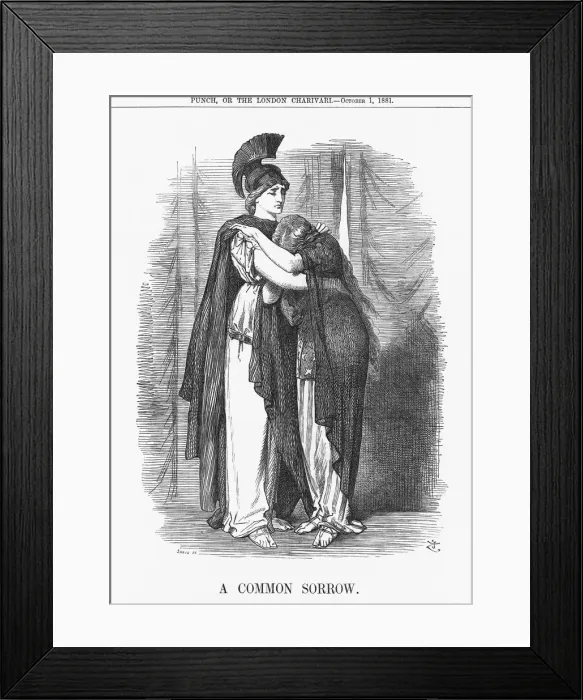 Framed Print : A Common Sorrow, 1881. Artist: Joseph Swain Framed Print : A Common Sorrow, 1881. Artist: Joseph Swain