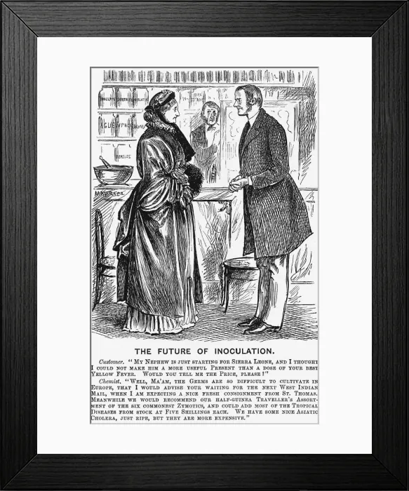 Framed Print : The Future of Inoculation, 1881 Framed Print : The Future of Inoculation, 1881