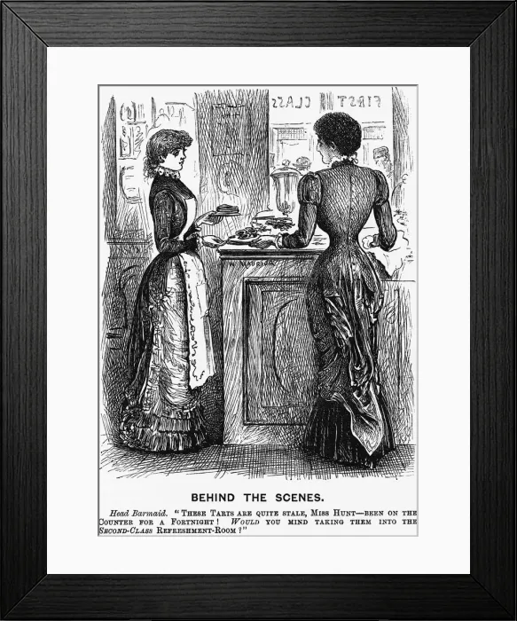 Framed Print : Behind the Scenes, 1881 Framed Print : Behind the Scenes, 1881