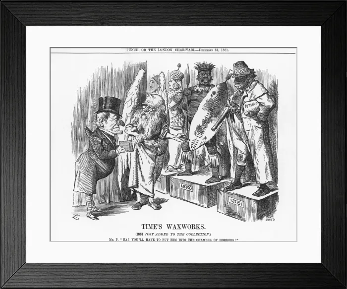 Framed Print : Times Waxworks, 1881. Artist: Joseph Swain