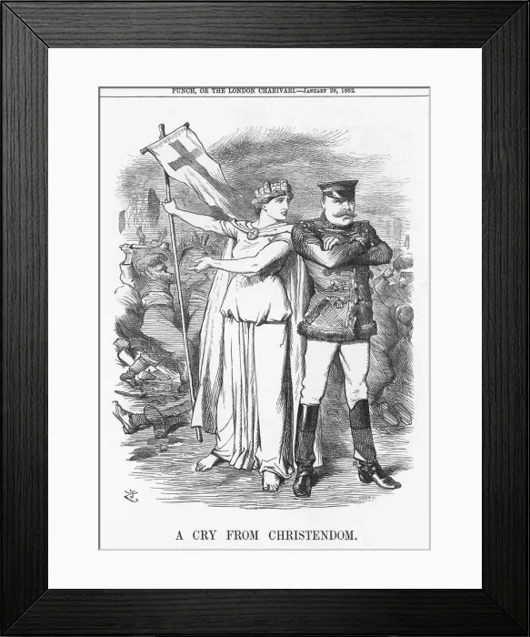 Framed Print : A Cry from Christendom, 1882. Artist: Joseph Swain Framed Print : A Cry from Christendom, 1882. Artist: Joseph Swain