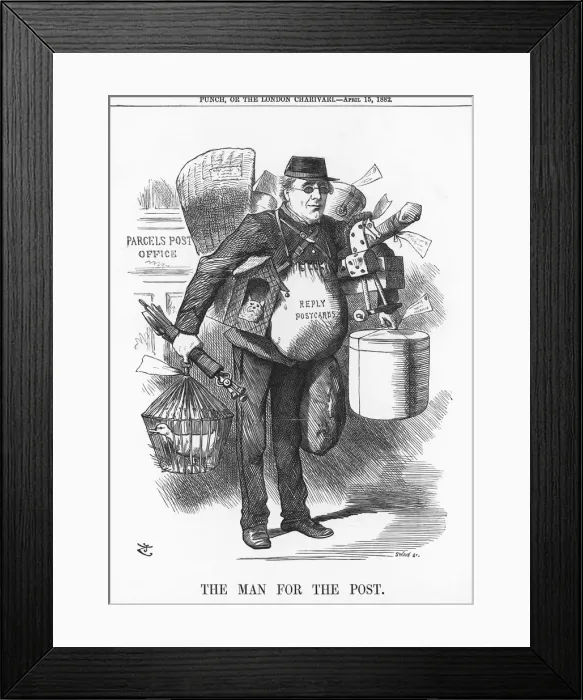 Framed Print : The Man for the Post, 1882. Artist: Joseph Swain Framed Print : The Man for the Post, 1882. Artist: Joseph Swain