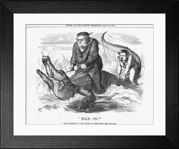 Framed Print : Hold On!, 1882. Artist: Joseph Swain Framed Print : Hold On!, 1882. Artist: Joseph Swain