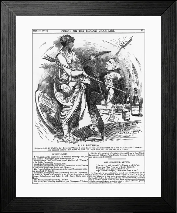 Framed Print : Rule Britannia, 1882 Framed Print : Rule Britannia, 1882