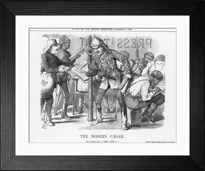 Framed Print : The Modern Caesar, 1882. Artist: Joseph Swain Framed Print : The Modern Caesar, 1882. Artist: Joseph Swain