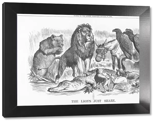 The Lions Just Share, 1882. Artist: Joseph Swain