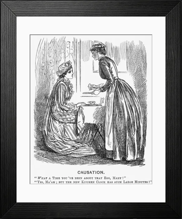 Framed Print : Causation, 1882 Framed Print : Causation, 1882