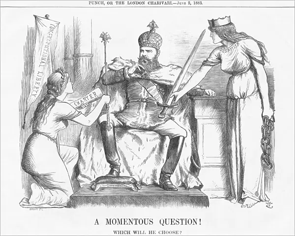 A Momentous Question!, 1883. Artist: Joseph Swain