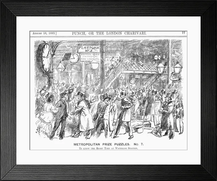 Framed Print : Metropolitan Prize Puzzles. No. 7. 1883 Framed Print : Metropolitan Prize Puzzles. No. 7. 1883