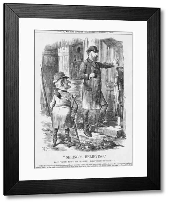 Framed Print : Seeings Believing, 1883. Artist: Joseph Swain Framed Print : Seeings Believing, 1883. Artist: Joseph Swain