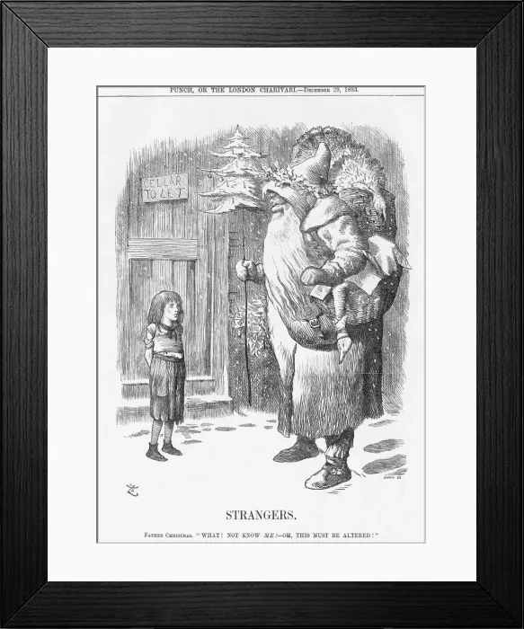 Framed Print : Strangers, 1883. Artist: Joseph Swain Framed Print : Strangers, 1883. Artist: Joseph Swain