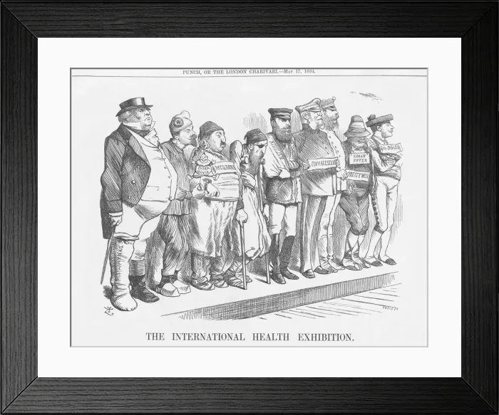 Framed Print : The International Health Exhibition, 1884. Artist: Joseph Swain Framed Print : The International Health Exhibition, 1884. Artist: Joseph Swain