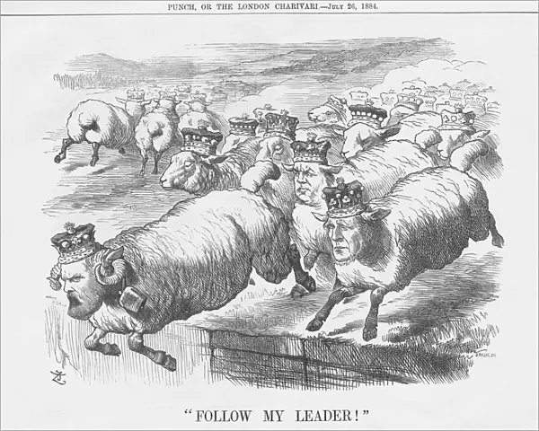 Follow My Leader!, 1884. Artist: Joseph Swain