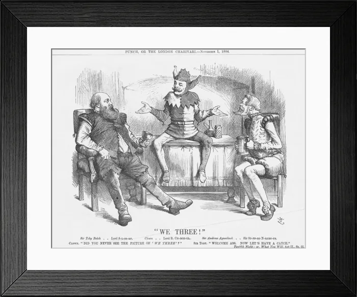 Framed Print : We Three!, 1884. Artist: Joseph Swain Framed Print : We Three!, 1884. Artist: Joseph Swain
