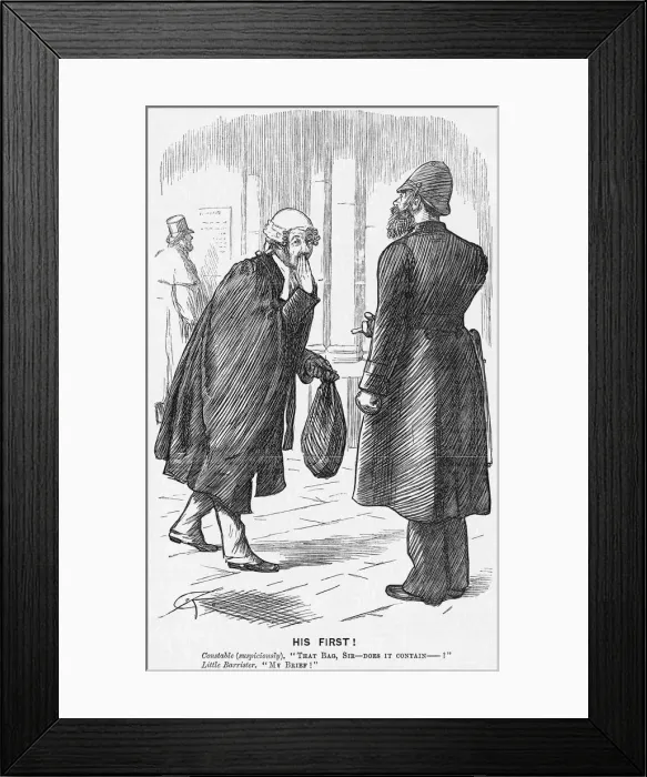 Framed Print : His First!, 1885 Framed Print : His First!, 1885