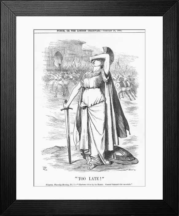 Framed Print : Too Late!, 1885. Artist: Joseph Swain Framed Print : Too Late!, 1885. Artist: Joseph Swain