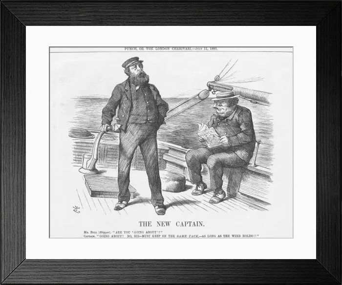 Framed Print : The New Captain, 1885. Artist: Joseph Swain Framed Print : The New Captain, 1885. Artist: Joseph Swain