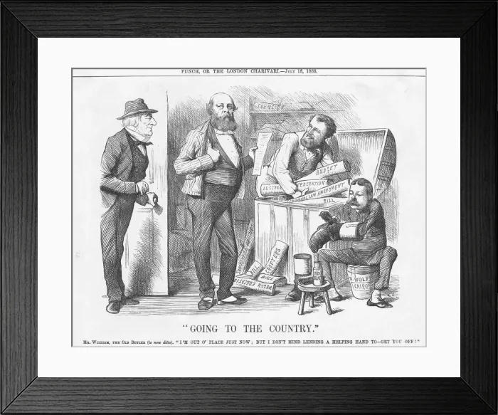 Framed Print : Going to the Country, 1885. Artist: Joseph Swain Framed Print : Going to the Country, 1885. Artist: Joseph Swain