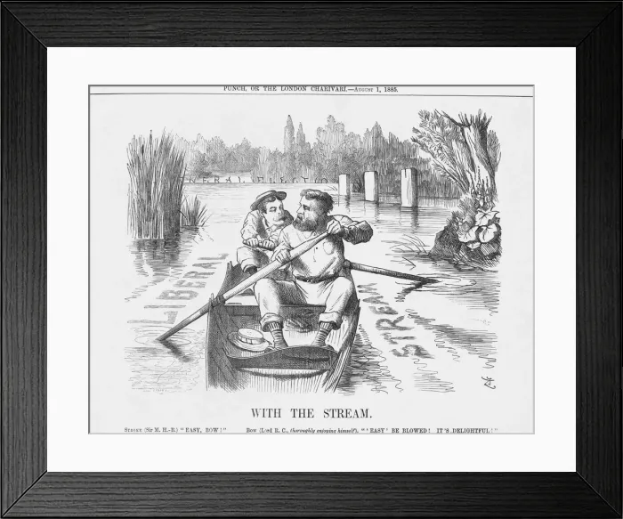 Framed Print : With the Stream, 1885. Artist: Joseph Swain Framed Print : With the Stream, 1885. Artist: Joseph Swain
