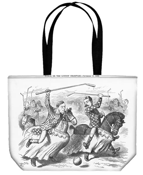 The Political Polo Match, 1885. Artist: Joseph Swain