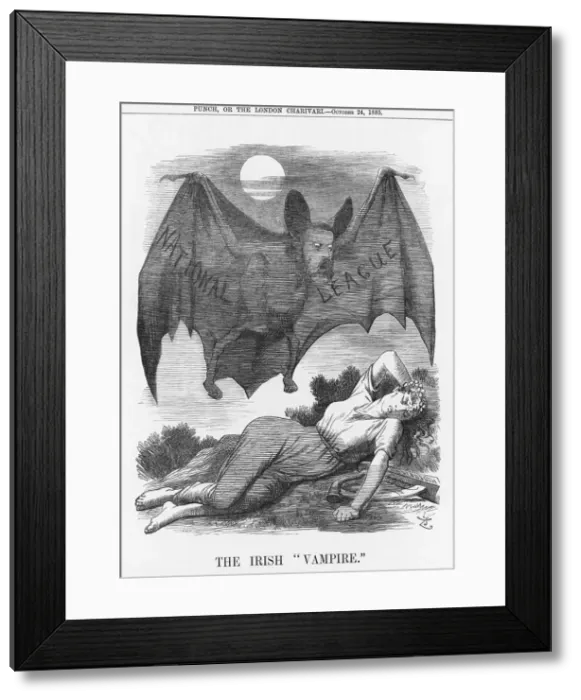 Framed Print : The Irish Vampire, 1885. Artist: Joseph Swain Framed Print : The Irish Vampire, 1885. Artist: Joseph Swain
