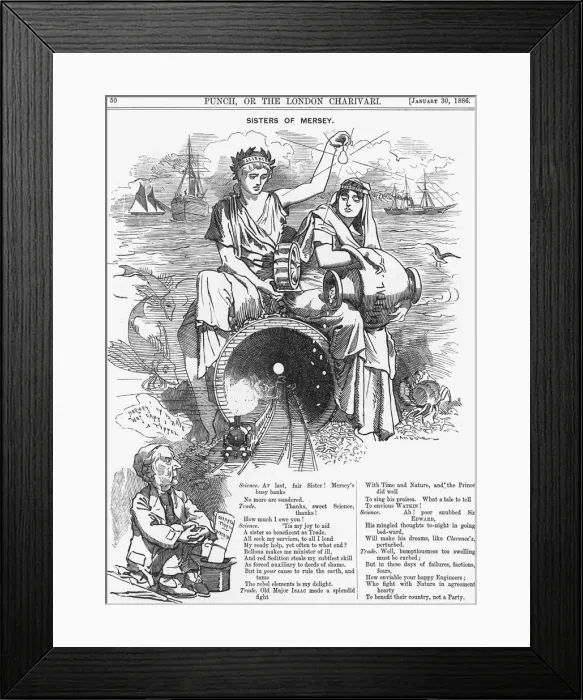 Framed Print : Sisters of Mersey, 1886 Framed Print : Sisters of Mersey, 1886