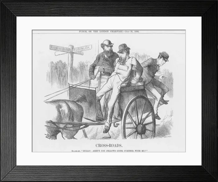 Framed Print : Cross-roads, 1886. Artist: Joseph Swain Framed Print : Cross-roads, 1886. Artist: Joseph Swain