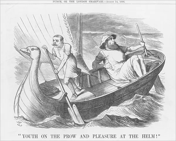Youth on the Prow and Pleasure at the Helm!, 1886. Artist: Joseph Swain