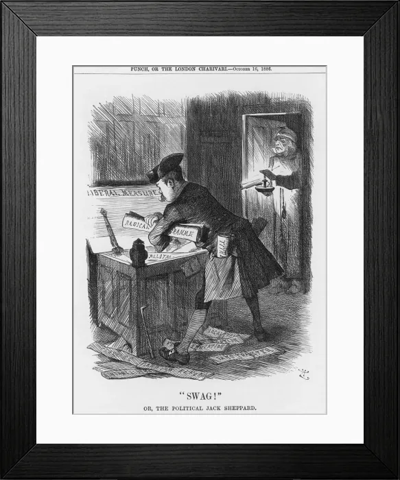 Framed Print : Swag!, 1886. Artist: Joseph Swain Framed Print : Swag!, 1886. Artist: Joseph Swain
