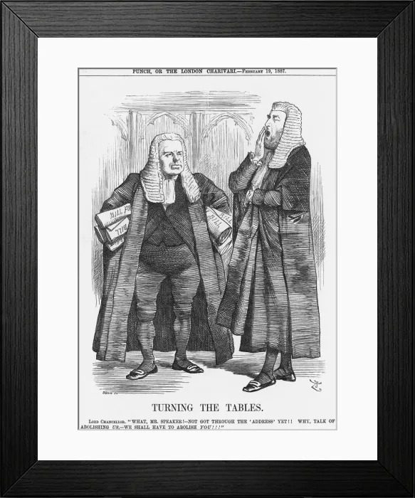 Framed Print : Turning the Tables, 1887. Artist: Joseph Swain Framed Print : Turning the Tables, 1887. Artist: Joseph Swain