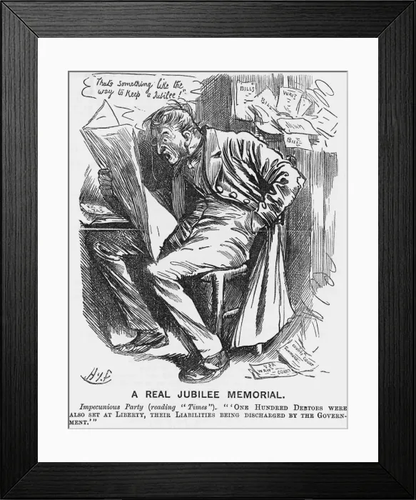 Framed Print : A Real Jubilee Memorial, 1887 Framed Print : A Real Jubilee Memorial, 1887