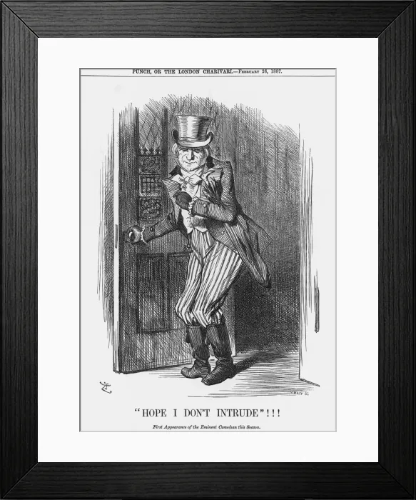 Framed Print : Hope I Don t Intrude!!!, 1887. Artist: Joseph Swain Framed Print : Hope I Don t Intrude!!!, 1887. Artist: Joseph Swain