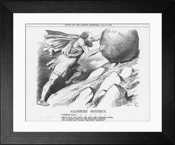 Framed Print : Salisbury Sisyphus, 1887. Artist: Joseph Swain Framed Print : Salisbury Sisyphus, 1887. Artist: Joseph Swain