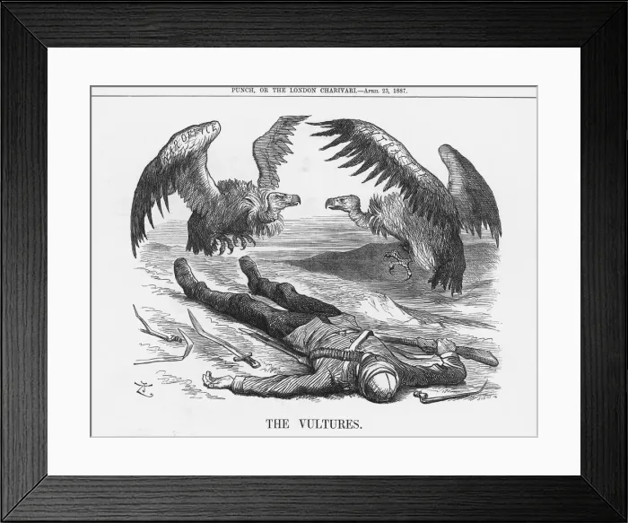 Framed Print : The Vultures, 1887. Artist: Joseph Swain Framed Print : The Vultures, 1887. Artist: Joseph Swain
