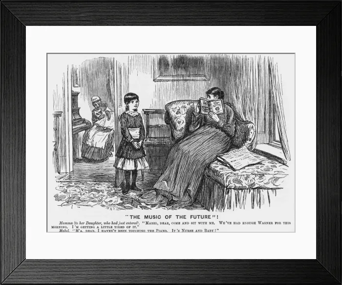 Framed Print : The Music of the Future, 1887 Framed Print : The Music of the Future, 1887