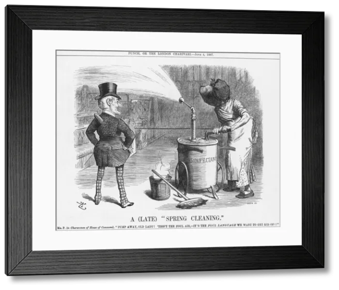 Framed Print : A Late Spring Cleaning, 1887. Artist: Joseph Swain Framed Print : A Late Spring Cleaning, 1887. Artist: Joseph Swain
