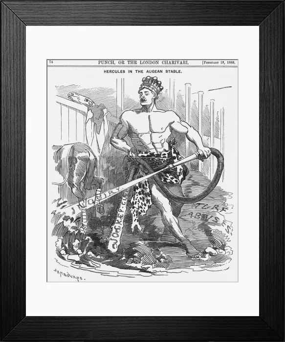 Framed Print : Hercules in the Augean Stable, 1888 Framed Print : Hercules in the Augean Stable, 1888