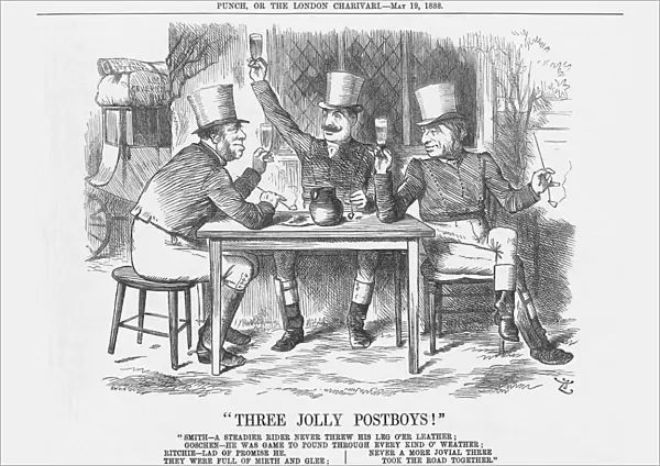 Three Jolly Post Boys!, 1888. Artist: Joseph Swain