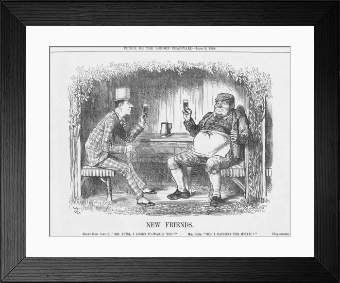 Framed Print : New Friends, 1888. Artist: Joseph Swain Framed Print : New Friends, 1888. Artist: Joseph Swain