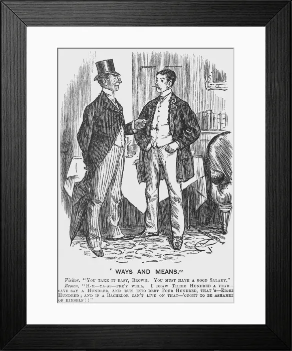 Framed Print : Ways and Means, 1888 Framed Print : Ways and Means, 1888