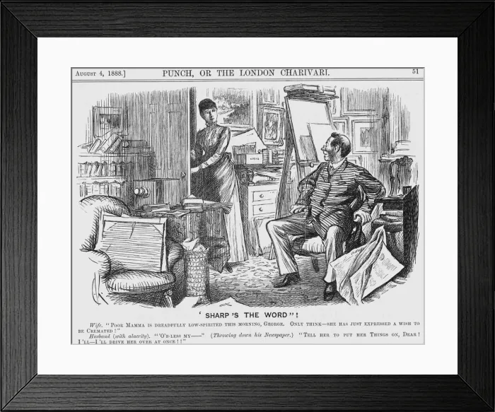 Framed Print : Sharps the Word!, 1888 Framed Print : Sharps the Word!, 1888